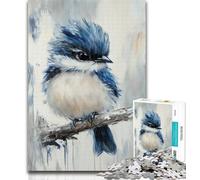 Puzzle 1000 pièces Oiseau Bleu Puzzles pour Adultes 1000 pièces, Jeu éducatif pour Anniversaire, Noël pour et 14 Ans 50x75cm