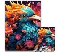 Puzzle 1000 pièces Oiseau coloré, Puzzle Impossible pour Adultes, idéal pour Les Adolescents et Les collectionneurs, Cadeau de Voyage, activité familiale 26x38cm / 10,23x14,96 Pouces
