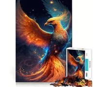Puzzle 1000 pièces Oiseau Phénix Cadeau pour Adultes Jeu de logique et de réflexion Découpe précise Cadeau élégant (38x26cm)