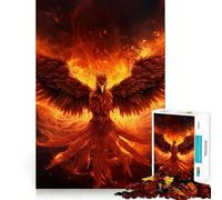 Puzzle 1000 pièces Oiseau Phénix Mystique pour Adultes Jeu de Réflexion et de Détente Cadeau Premium Sharp Edge (38x52cm)