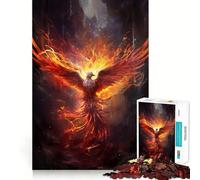 Puzzle 1000 pièces Oiseau Phénix pour Adolescents, Jeu de logique mentale, évasion apaisante, Objet de Collection aux Bords Fins (50x75cm)