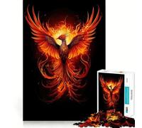 Puzzle 1000 pièces Oiseau Phénix pour Adolescents, Puzzle Relaxant et Amusant, (50x75cm)