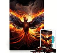 Puzzle 1000 pièces Oiseau Phénix pour Adolescents renforce la mémoire, apaise et détend Finition de qualité (38x26cm)