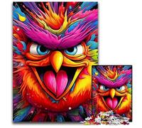 Puzzle 1000 pièces Oiseau Rose, activité familiale stimulante et ludique, pour Les Adolescents 50x75cm / 19,68x29,52 Pouces