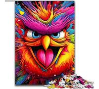 Puzzle 1000 pièces Oiseau Rose en Bois, activité Amusante à la Maison 50x75cm, Jeu Familial pour Adolescents, décoration d'intérieur DIY, Casse-tête, Cadeau