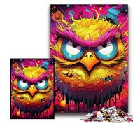 Puzzle 1000 pièces Oiseau Rose Puzzles en Carton pour Adultes 26x38cm pour la fête des mères, Les Anniversaires, Noël