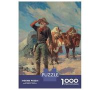 Puzzle 1000 Pièces Old Man Looking for A Road Puzzle pour Adultes - Jeu De Réflexion - Décoration Parfaite - Cadeaux Uniques pour Anniversaires Et Noël 52x38cm/1000pcs