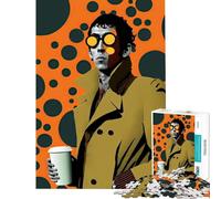 Puzzle 1000 pièces on Aime Le café Décoration intérieure Jouet Idéal comme Cadeau (38x26cm)