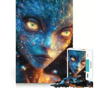 Puzzle 1000 pièces Oracle Céleste︰ Le Témoin Cosmique Jeu de Construction aux Bords Fins Activité intellectuelle et relaxante Cadeau de Noël Amusant (38x26cm)