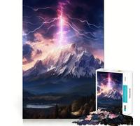 Puzzle 1000 pièces Orage de Montagne pour Adolescents Un Jeu d'éveil cérébral apaisant et Amusant, à Assembler et à Collectionner (38x52cm)