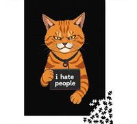 Puzzle 1000 Pièces, Orange Cat Meme, Cadeau De Noël, 70x50cm/1000pcs | Comme idée cadeau de Noël : ce puzzle adulte 1000 pièces propose un défi plus long pour les journées d'hiver.