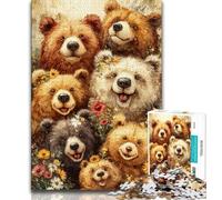Puzzle 1000 pièces Ours Brun pour Adultes 1000 pièces Relax Games est Un pour Toute la Famille (50x75cm)