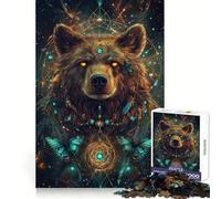 Puzzle 1000 pièces Ours Vision Cosmique Adolescents Développe Les compétences cognitives et procure Un Plaisir Relaxant Coffret Cadeau de Noël Solide (50x75cm)