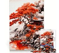 Puzzle 1000 pièces Pagode du Fleuve Rouge pour Adultes et Adolescents Se Souvenir, Construire Lentement, apprécier, découpe précise, œuvre d'art de Collection (50x75cm)