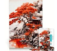 Puzzle 1000 pièces Pagode du Fleuve Rouge pour Adultes et Adolescents Se Souvenir, Construire Lentement, apprécier, découpe précise, œuvre d'art de Collection (50x75cm)