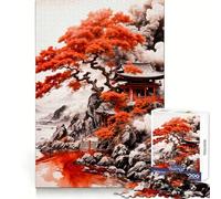 Puzzle 1000 pièces Pagode du Fleuve Rouge pour Adultes Renforce la mémoire, soulage Le Stress, qualité supérieure, Cadeau d'anniversaire (38x52cm)