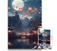 Puzzle 1000 pièces Pagode du Japon pour Adultes - Jeu interactif de logique et de réflexion - Idée Cadeau Unique et mémorable - Dimensions 50x75cm