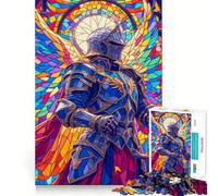 Puzzle 1000 pièces Paladin Ailé Jeu de développement cognitif Surface Lisse sans bavures Activité relaxante en Groupe à l'intérieur (38x26cm)