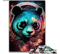 Puzzle 1000 pièces Panda en Bois, idéal pour Noël et Le Nouvel an, idéal pour Les fêtes de Fin d'année. 50x75cm. Jeu de réflexion pour Adolescents pour Les fêtes de Fin d'année.