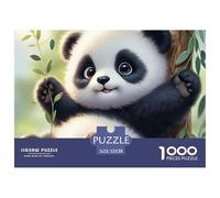 Puzzle 1000 pièces Panda Mignon Bébé Câlin - Jeu Impossible Difficile, décoration Murale et Cadeau 52x38cm/1000pcs
