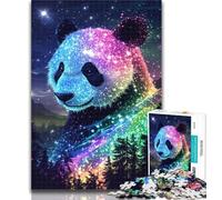 Puzzle 1000 pièces Panda Néon pour Adolescents, Jeux éducatifs, décoration d'intérieur, Cadeau d'anniversaire, Art Mural, 50x75cm