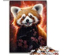Puzzle 1000 pièces Panda Roux coloré pour Adultes, Niveau débutant, idéal pour Les Anniversaires et Les fêtes (Taille 26x38cm)