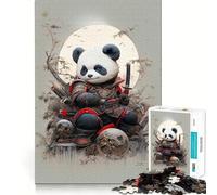 Puzzle 1000 pièces Panda Roux Samouraï pour Adolescents, Jeu de logique, pièce de Collection découpée avec précision (50x75cm)