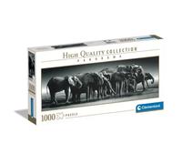 Puzzle 1000 pièces panoramique - CLEMENTONI - Troupeau de géants - Animaux - Adulte - Mixte