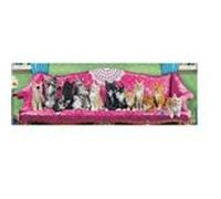 Puzzle 1000 pièces panoramique Eurographics - Kitty Cat Couch multicolore G