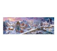 Puzzle 1000 pièces panoramique : Noël au bord de la mer G