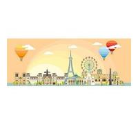 Puzzle 1000 pièces panoramique : Une journée à Paris