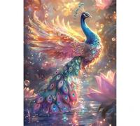 Puzzle 1000 pièces Paon Fantastique Puzzles pour Adultes Jeux d'activités Familiales,Puzzle à Faire Soi-même pour Décoration Murale de la Maison