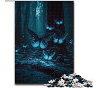 Puzzle 1000 pièces Papillon en Carton, Casse-tête Stimulant pour Adolescents, Divertissement en Famille, décoration d'intérieur DIY, 1000 pièces(26x38cm)
