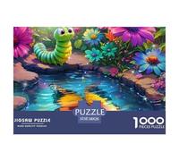 Puzzle 1000 pièces Papillon et Chenille en Papier recyclé pour Adultes - Métamorphose Chenille Papillon, Jeu Familial très Difficile 38x26cm