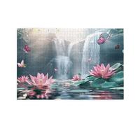 Puzzle 1000 Pieces Papillon Puzzle Automne 1000 Pièces Grand Adultes Difficile Jigsaw en Bois avec Boîte Cadeau, DIY Challenge Impossible Créatif Jeu pour Adulte, Decoration Maison 75x50cm E-1880
