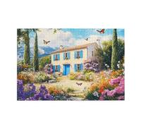 Puzzle 1000 Pieces Papillon Puzzle Fleur 1000 Pièces Grand Adultes Difficile Jigsaw en Bois Avec Boîte Cadeau, DIY Challenge Impossible Créatif Jeu pour Adulte, Decoration Maison Cadeau 75x50cm E-1190