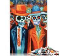 Puzzle 1000 pièces « Parade du Jour des Morts » : difficulté du Puzzle, Jeux éducatifs, Jouets, Cadeaux de Noël (38 x 26 cm)