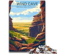 Puzzle 1000 pièces Parc National de Wind Cave pour Adultes et Adolescents, Jeu Stimulant, décoration Murale, Cadeaux d'anniversaire et de Noël Uniques, 2000 pièces (70x100cm)