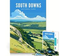 Puzzle 1000 pièces Parc National des South Downs, Assemblage Parfait, Jeu Artistique et intellectuel, défi pour se détendre, Cadeau d'anniversaire Amusant (50x75cm)