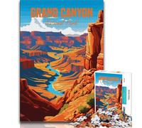 Puzzle 1000 pièces Parc National du Grand Canyon pour Adultes et Adolescents, Jeu éducatif, Jouet, décoration intérieure Unique et Cadeaux 38x26cm
