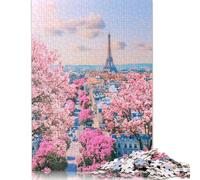Puzzle 1000 pièces « Paris au Printemps » pour Adultes, difficulté : renforce Les Liens familiaux (75 x 50 cm)