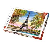 Puzzle 1000 pièces - Paris romantique - Mixte - Gris - Voyage et cartes - Adulte - A partir de 8 ans