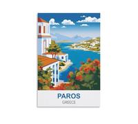Puzzle 1000 pièces, Paros Grèce. Puzzle Classique pour Adultes et Adolescents (52 x 38 cm).