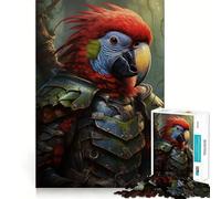 Puzzle 1000 pièces Parrot Knight pour Adultes, Jeu de logique Fine, Silencieux et Amusant, Bords Nets, Cadeau mémorable (50x75cm)