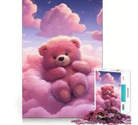 Puzzle 1000 pièces Pays des rêves des Ours en Peluche pour Adolescents améliore la mémoire, se détend et s’Amuse Bords Nets Cadeau Unique 38x52cm