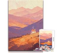 Puzzle 1000 pièces Pays des Soirs, idéal pour des Moments de détente à la Maison Jeu de Construction Durable et précis Dimensions:38x52cm