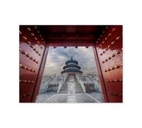 Puzzle 1000 Pieces，Paysage Architectural de la Cité Interdite，Adultes Enfants en Bois Puzzle Classique Jeu Jouet Puzzles（75x50cm）-I2