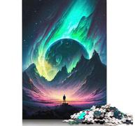 Puzzle 1000 pièces Paysage Aurora Explorer pour Adultes, difficulté : renforce Les Relations Entre Les Membres de la Famille (38 x 26 cm)