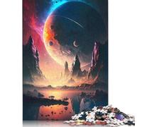 Puzzle 1000 pièces Paysage céleste de l'aube, difficulté : Jeux éducatifs, Jouets, Cadeaux de Noël (38 x 26 cm)