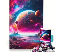 Puzzle 1000 pièces Paysage Cosmique, Jeu Pratique, Difficile, Cadeau Unique pour Un Anniversaire ou Noël 38x26cm